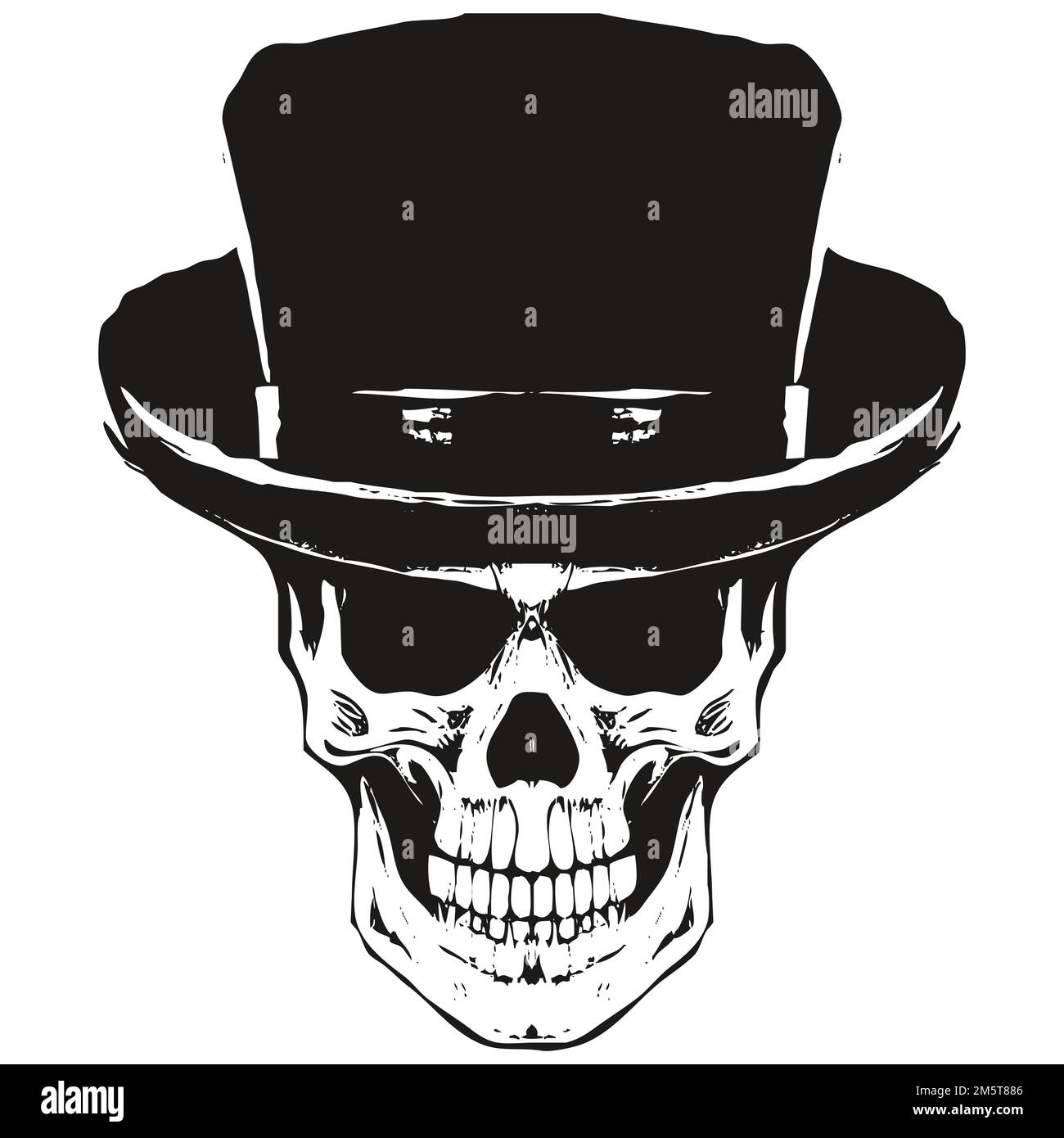 hat with skull and crossbones picture vector hand drawn ,black and ...