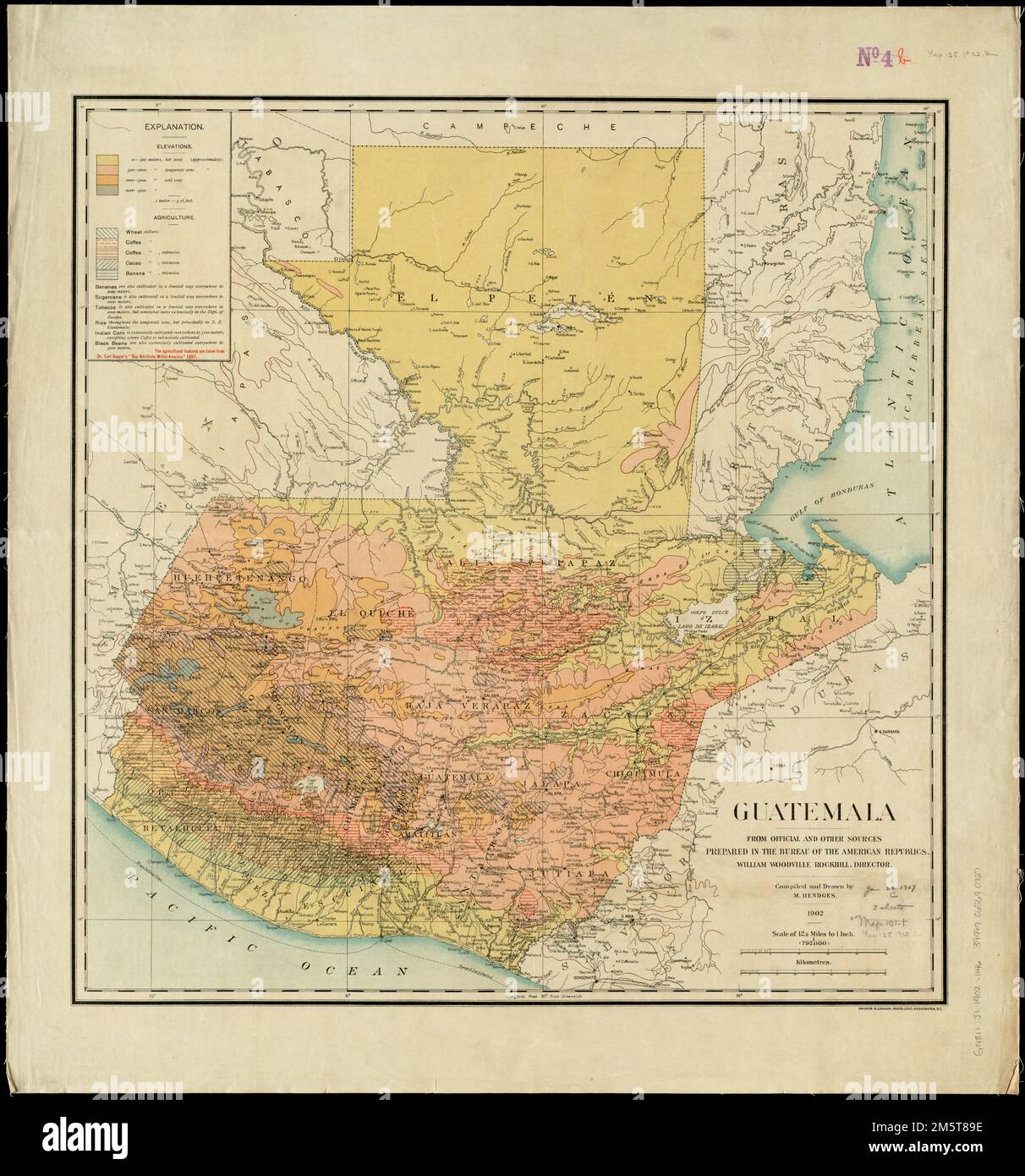 Guatemala, from official and other sources. Shows agriculture. Relief
