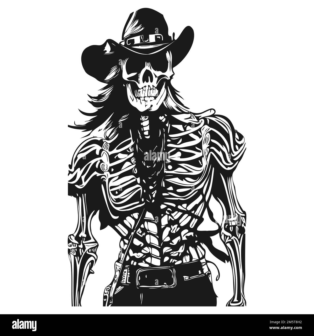 90 Cowboy Skeleton Tattoo Designs Drawings Illustrations RoyaltyFree  Vector Graphics  Clip Art  iStock