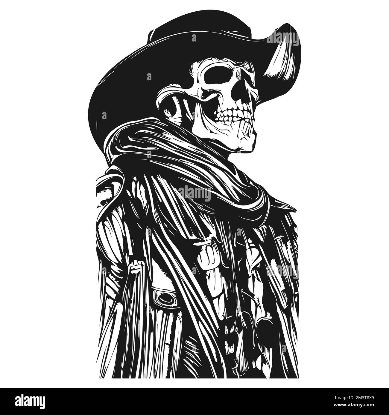 Cowboy skeleton holding a  Forevermore Tattoo Parlour  Facebook