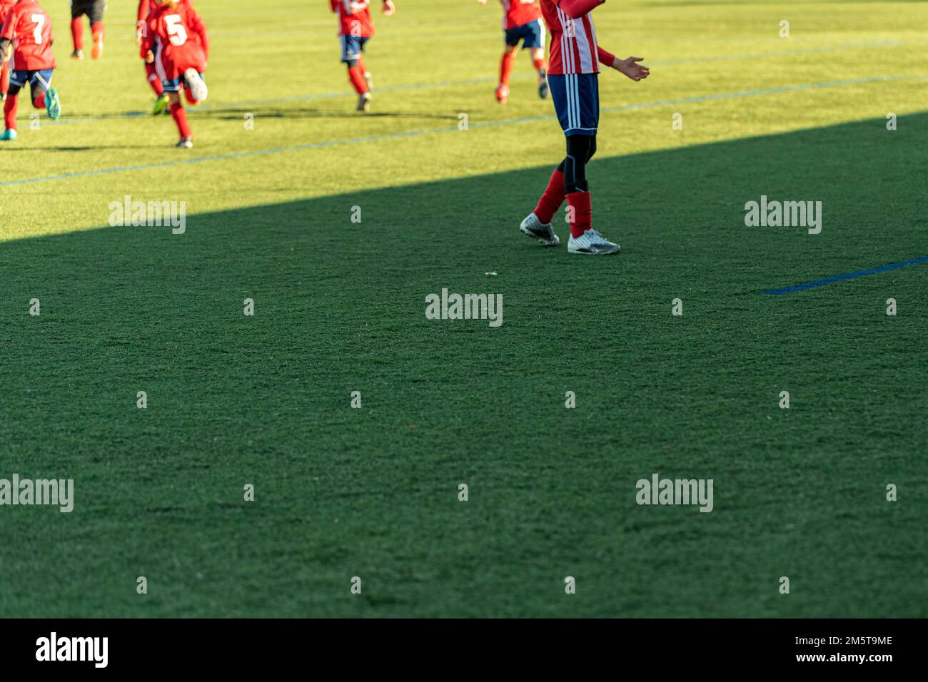 children's football train game uniform Stock Photo Alamy