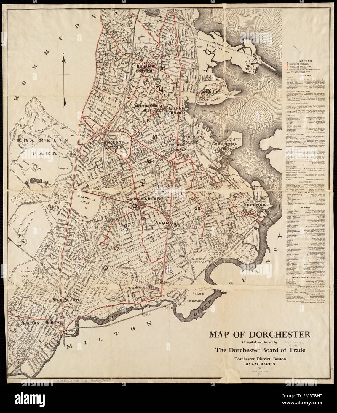 Map of Dorchester. Includes index.... , Massachusetts , Suffolk ,county