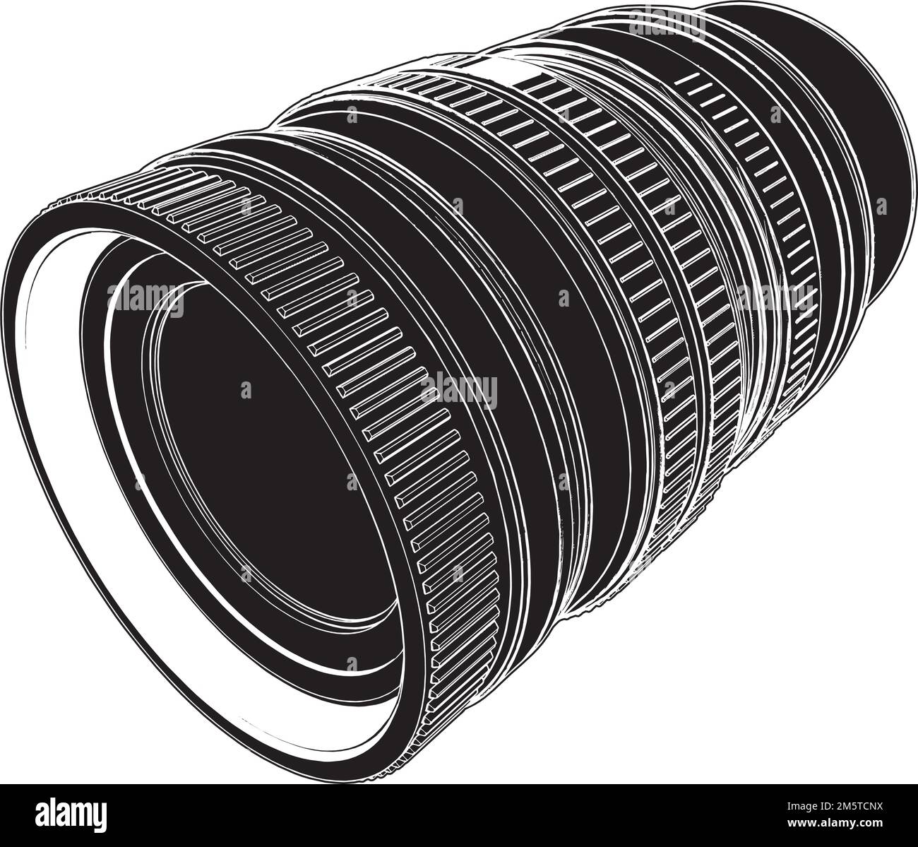 Objective Of The Camera Vector. Illustration Isolated On White ...