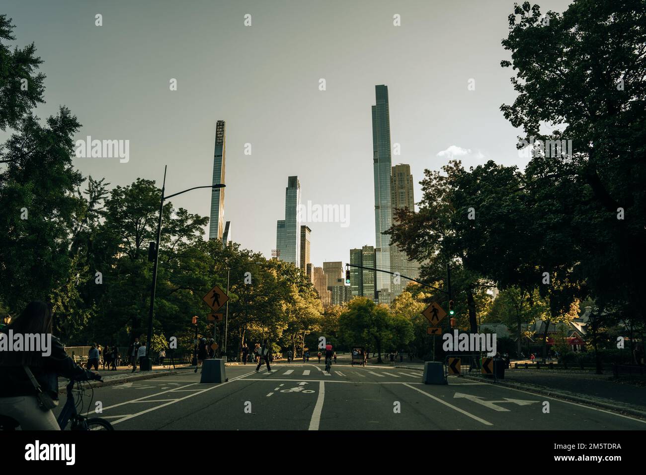 THE MALL, CENTRAL PARK, NEW YORK, USA-AUG, 2022: People walking down ...