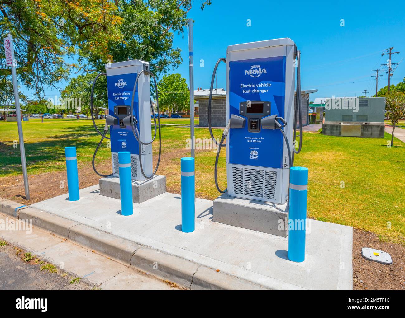 NRMA electric vehicle fast chargers at Inverell, northern new south