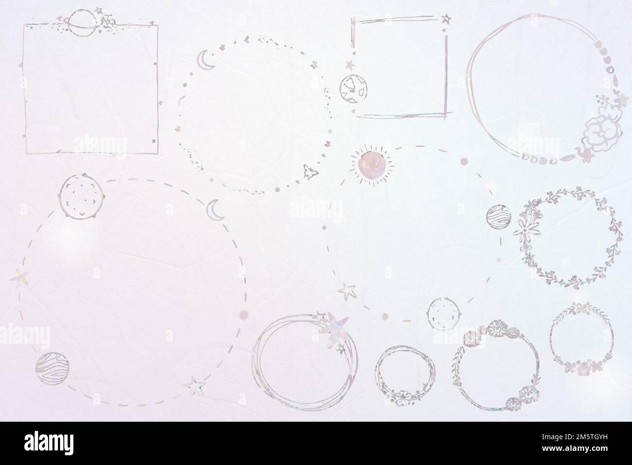 Vector pastel holography frame set Stock Vector Image & Art - Alamy
