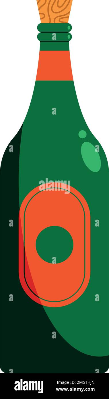 wine drink green bottle icon Stock Vector Image & Art - Alamy