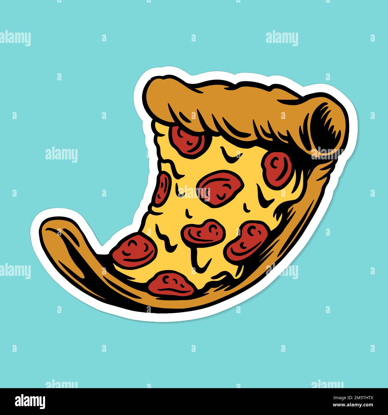 Pizza Drawing Style Sticker Vector Stock Vector Image Art Alamy history-of-pizza-a-timeless-tale-of-culinary-innovation
