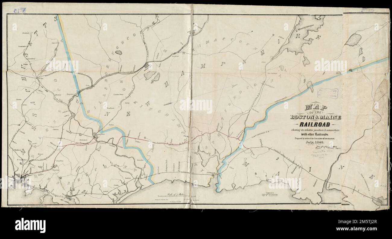 Boston & Maine Railroad Map
