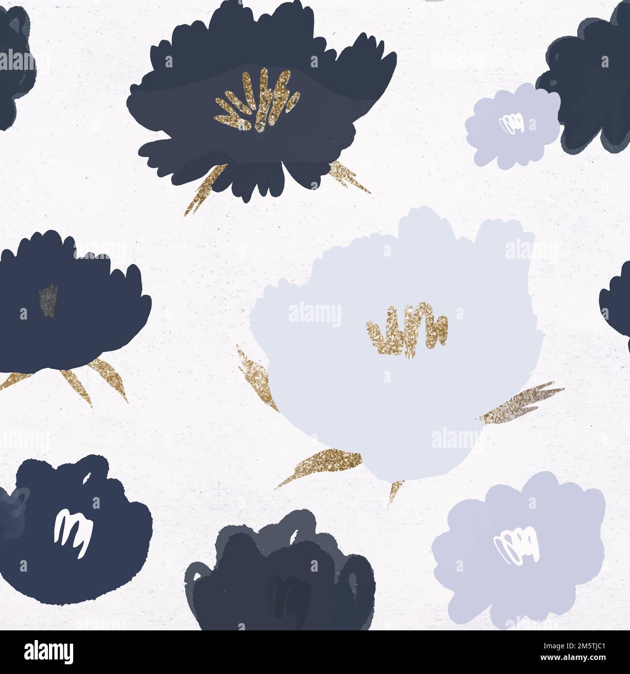 Floral pattern background vector hand drawn Stock Vector Image & Art ...