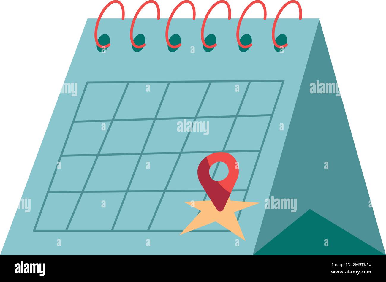 pin location in calendar icon Stock Vector Image & Art - Alamy