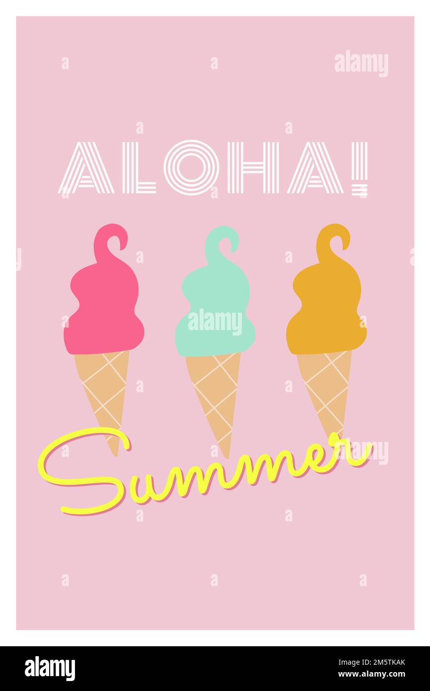 Colorful ice cream collection vector Stock Vector Image & Art - Alamy