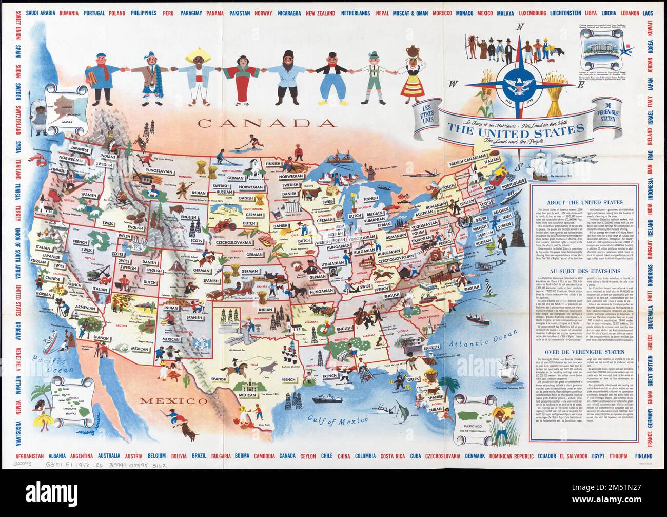 The United States, the land and the people = Les étatsUnis, le pays et ses habitants = De