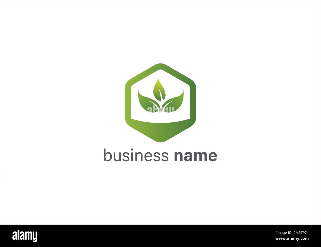 green leaf ecology nature vector abstract logo and icon design template Stock Vector