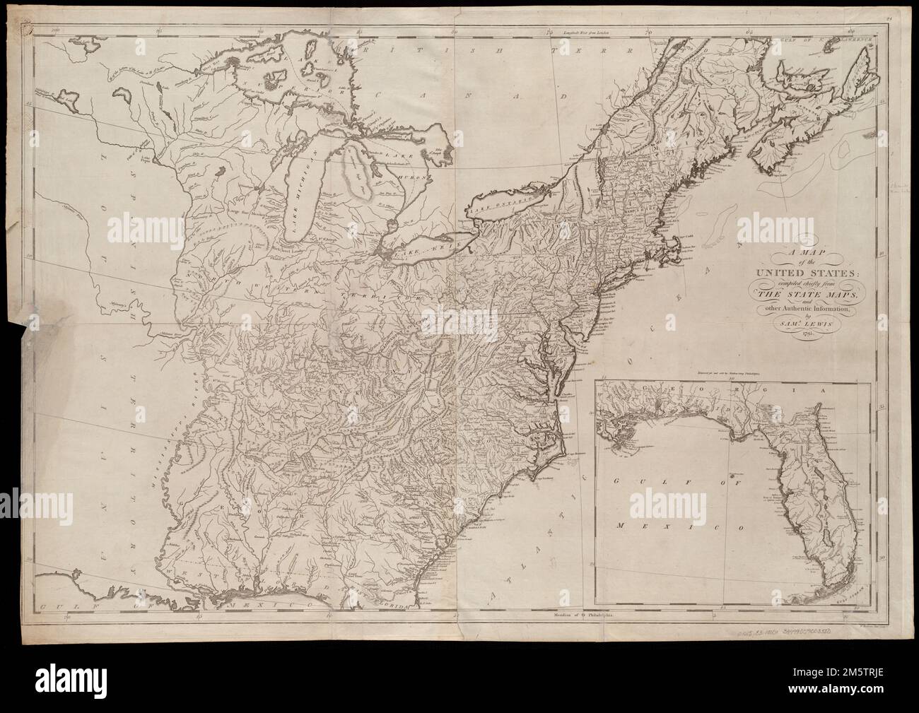 A map of the United States compiled chiefly from the state maps, and
