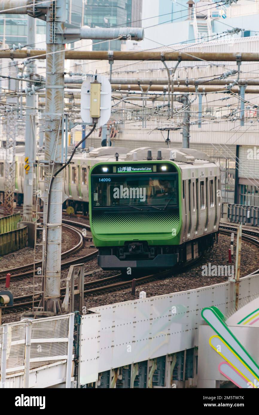 JR train in Tokyo Stock Photo - Alamy