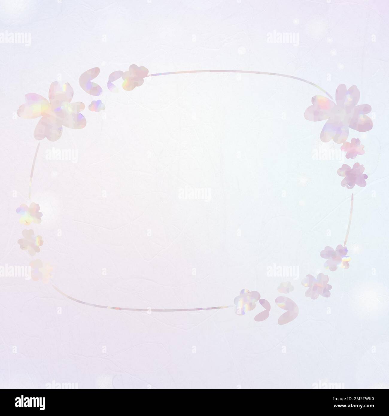 Vector botanical frame holography effect Stock Vector Image & Art - Alamy