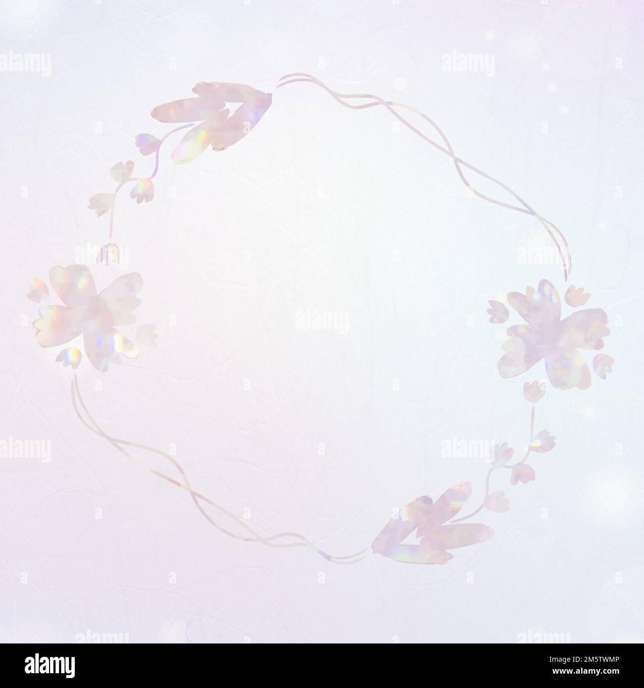 Vector botanical frame holography effect Stock Vector Image & Art - Alamy
