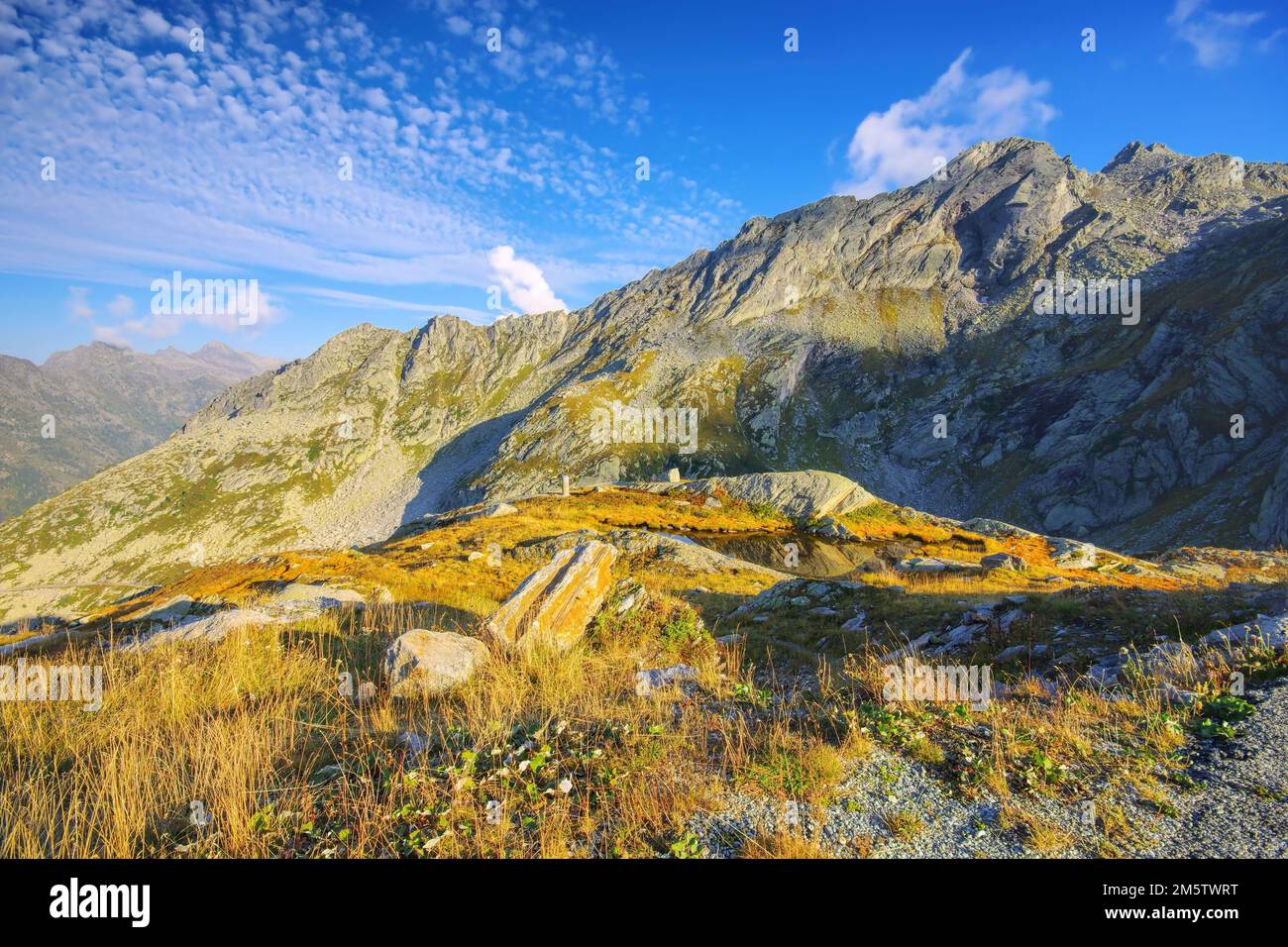 Laghetti Lassolo in the upper Maggia Valley, Ticino in Switzerland, Europe Stock Photo