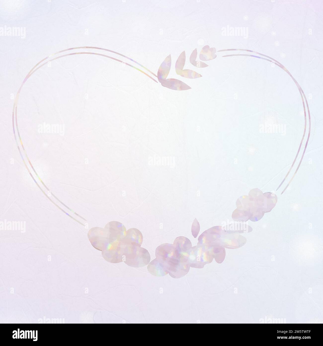 Vector botanical frame holography effect Stock Vector Image & Art - Alamy