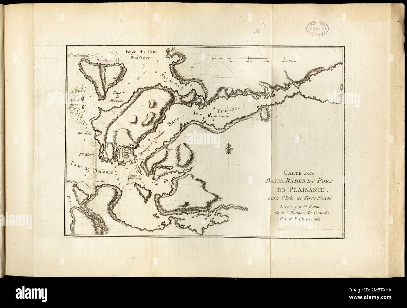 Carte des bayes, rades, et port de Plaisance dans l'isle de Terre-Neuve ...