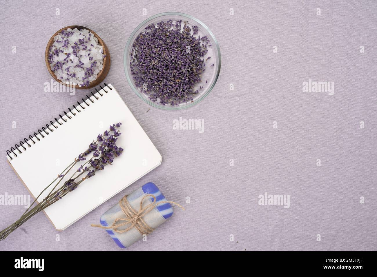 Lavender adaptogen herb flowers used in herbal medicine and