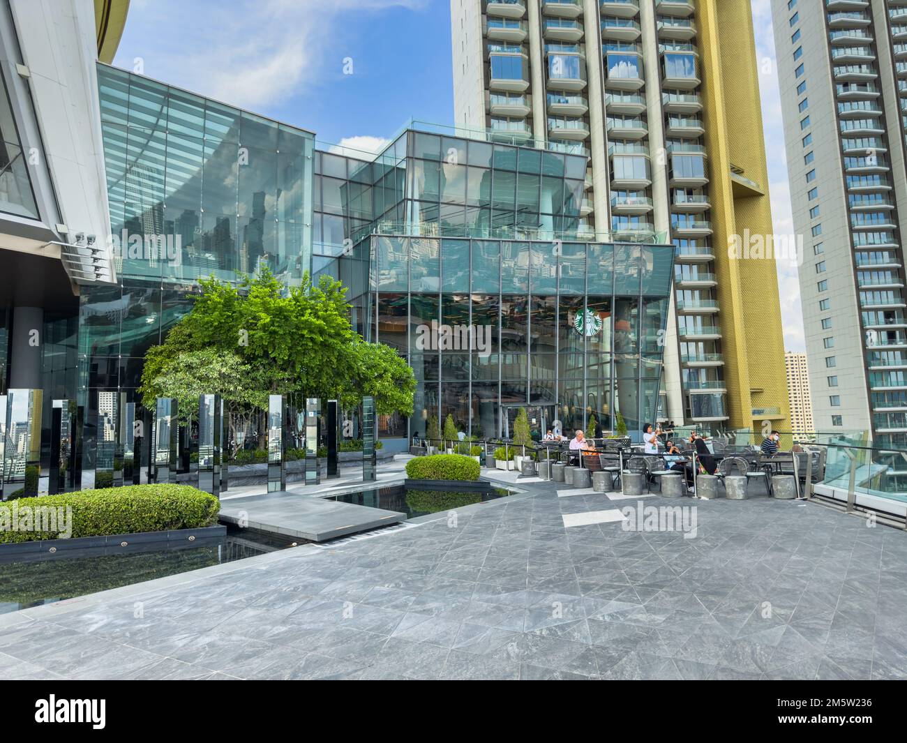 Starbucks Coffee Shop at Iconsiam is department store highend shopping malls on Chao Phraya