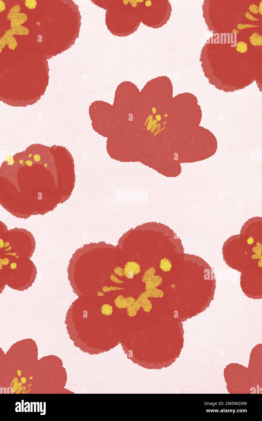 Plum blossom vector pattern for Chinese National Day Stock Vector Image ...