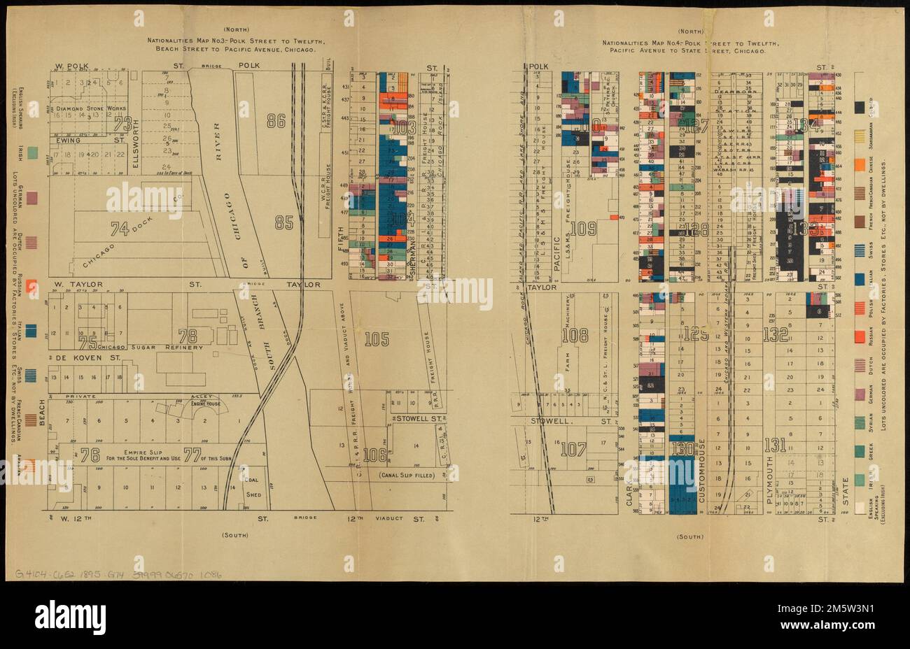 Nationalities map no. 3 Polk Street to Twelfth, Beach Street to