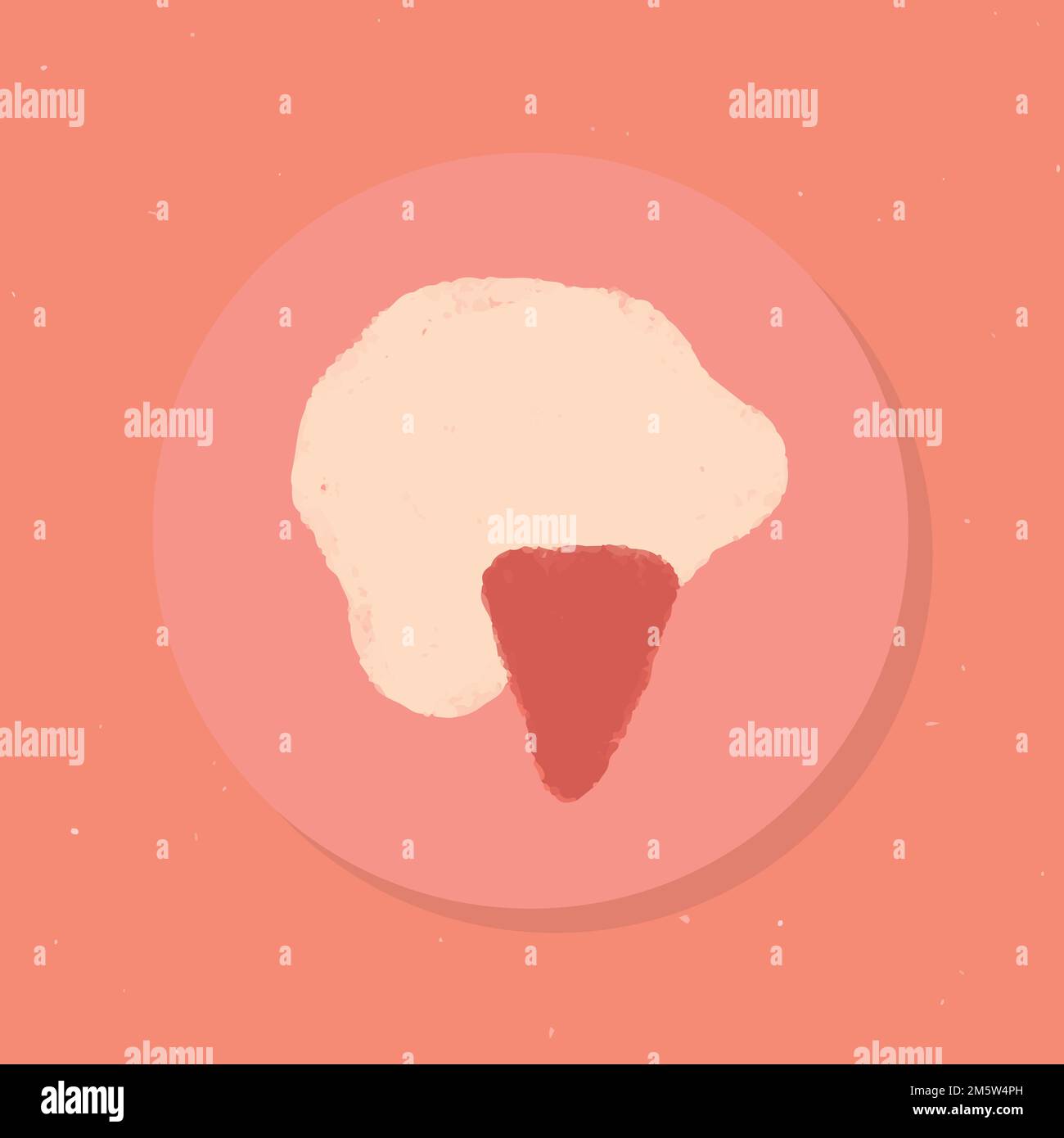 Instagram story highlight ice cream cone icon vector Stock Vector