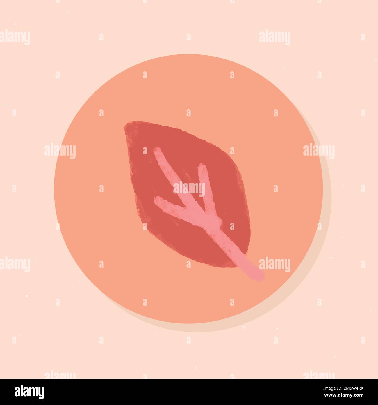 Instagram story highlight leaf icon vector Stock Vector