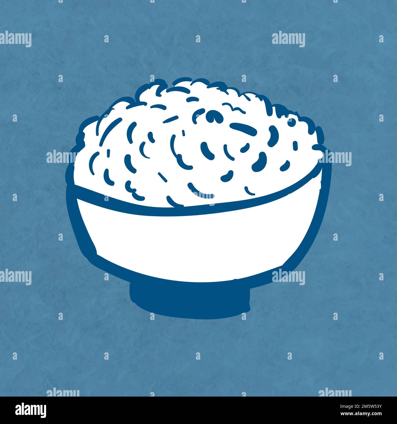 Rice bowl hand drawn Stock Vector Images - Alamy