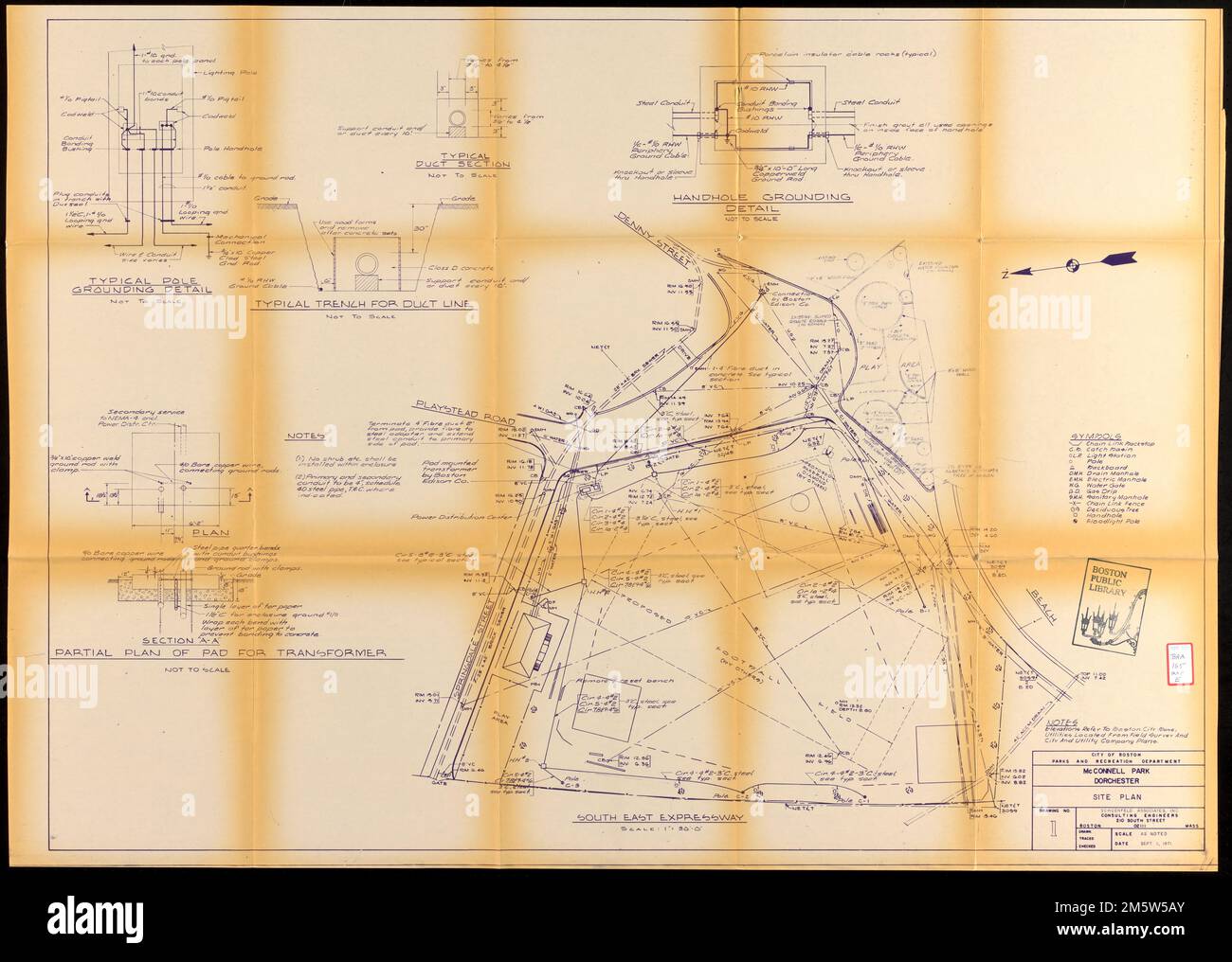 McConnell Park Dorchester site plan. a report on the