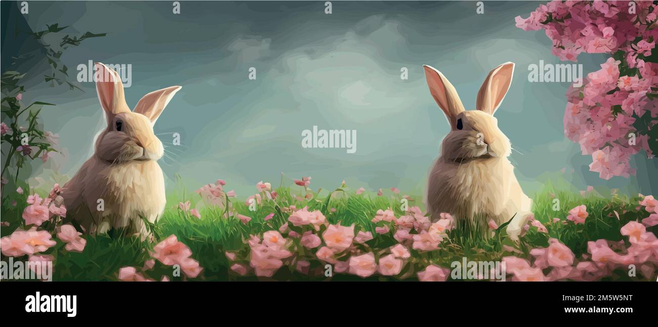Newborn rabbits Stock Vector Images - Alamy