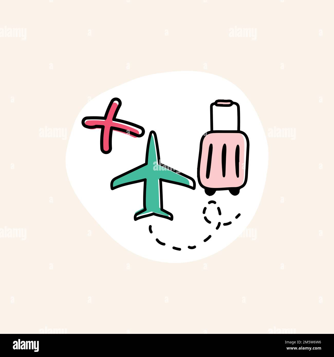 Travel ban during coronavirus pandemic icon vector Stock Vector Image