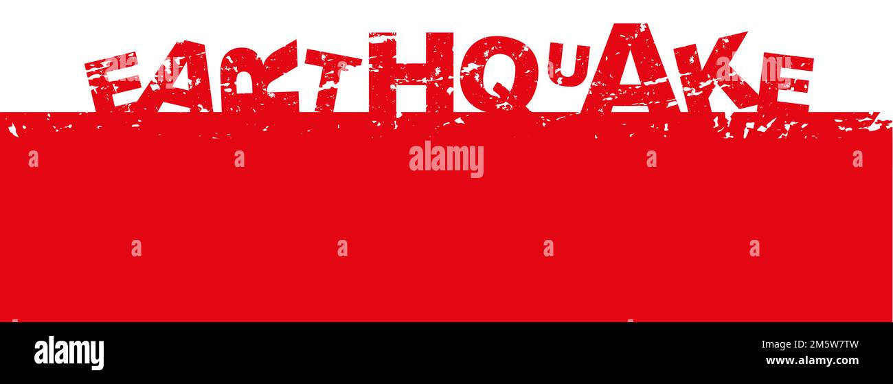 Earthquake background. seismogram for seismic measurement Stock Vector