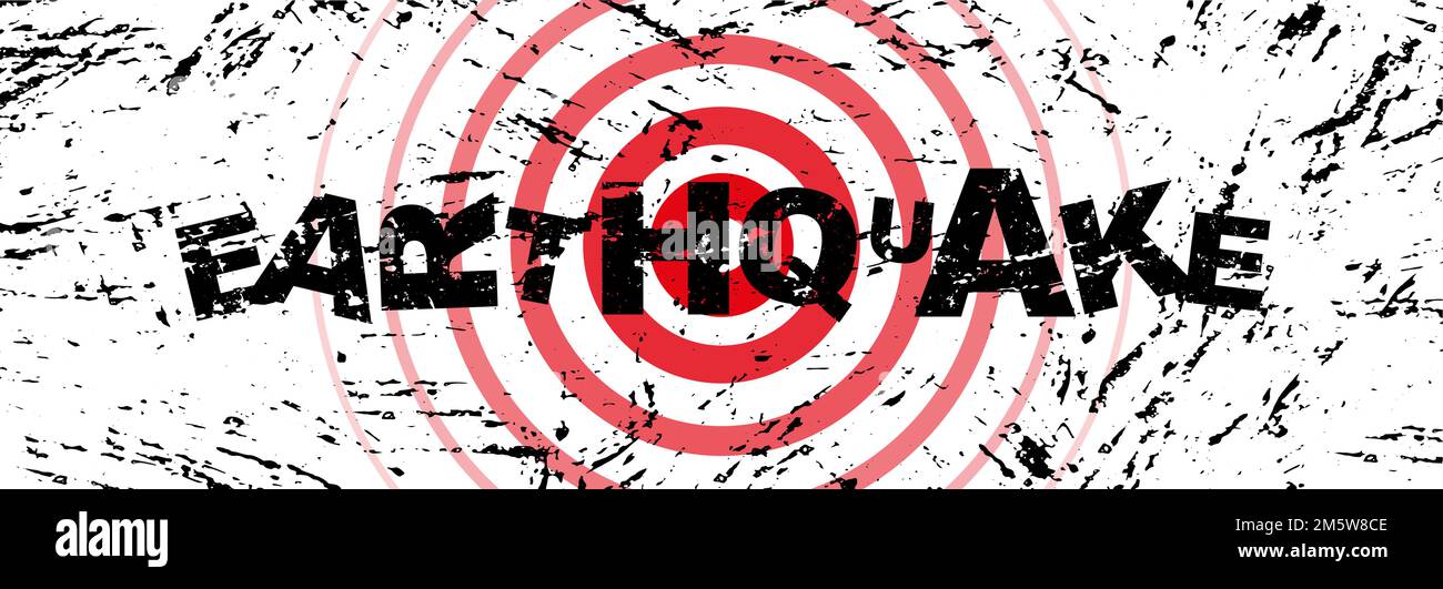 Earthquake background. seismogram for seismic measurement Stock Vector