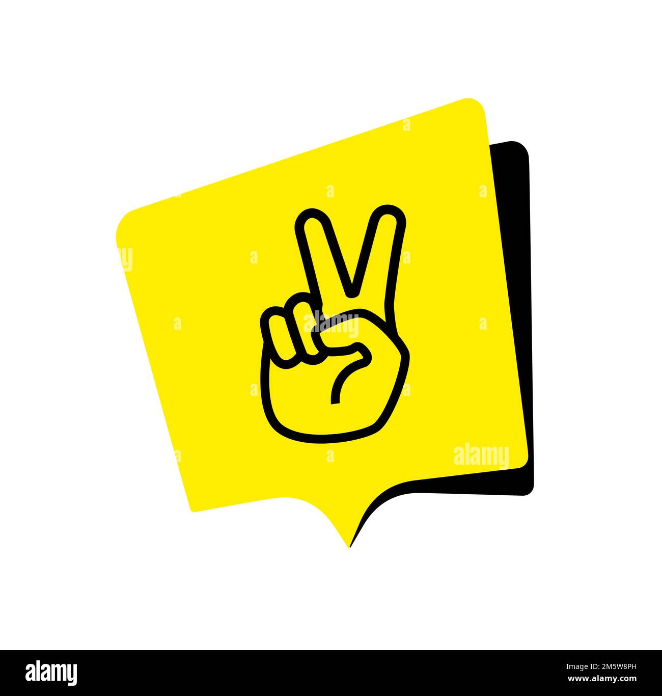 peace icon on white background Stock Vector Image & Art - Alamy