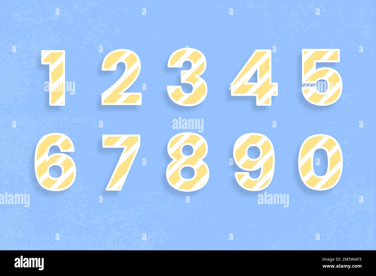 123 set typography vector for kids Stock Vector Image & Art - Alamy