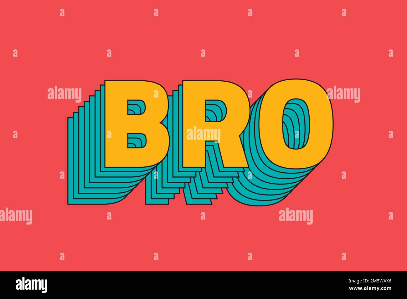 Sweetheart vector layered text typography Stock Vector