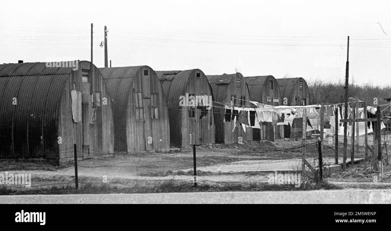 Emergency shelters Black and White Stock Photos & Images - Alamy