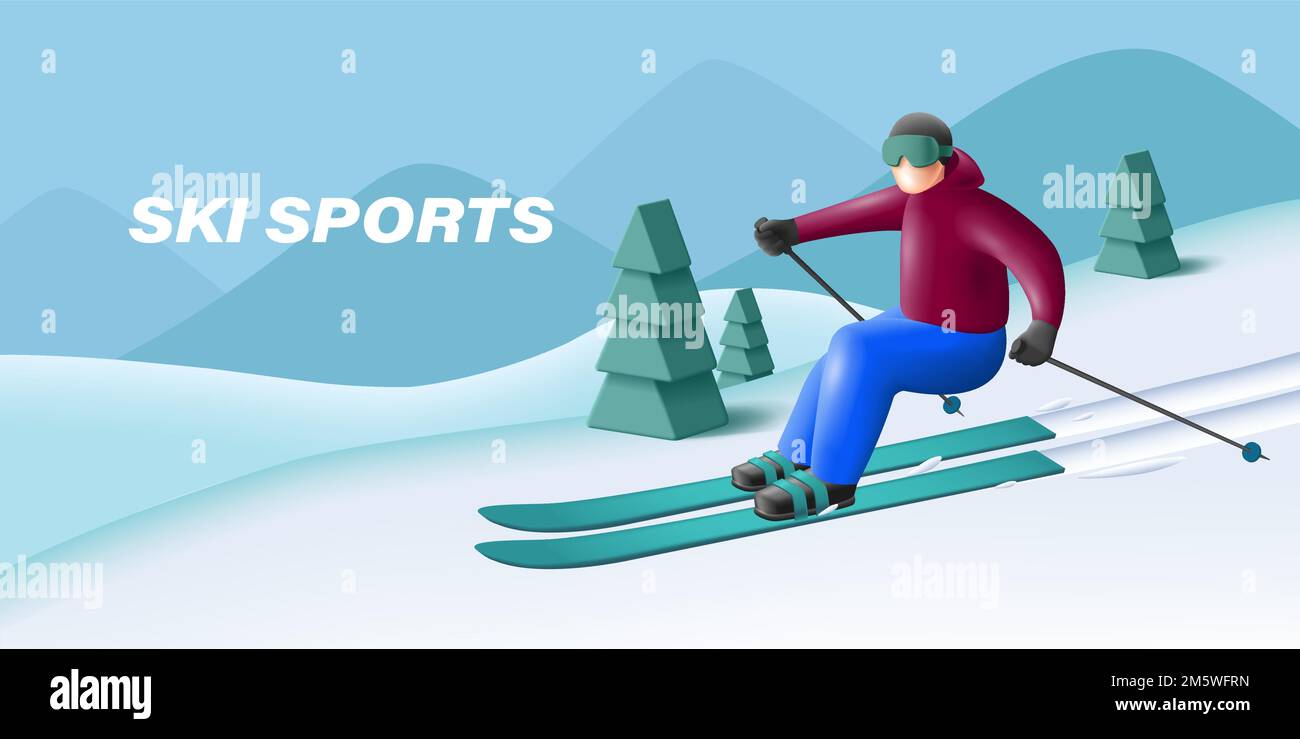 Skiier Stock Vector Images Alamy