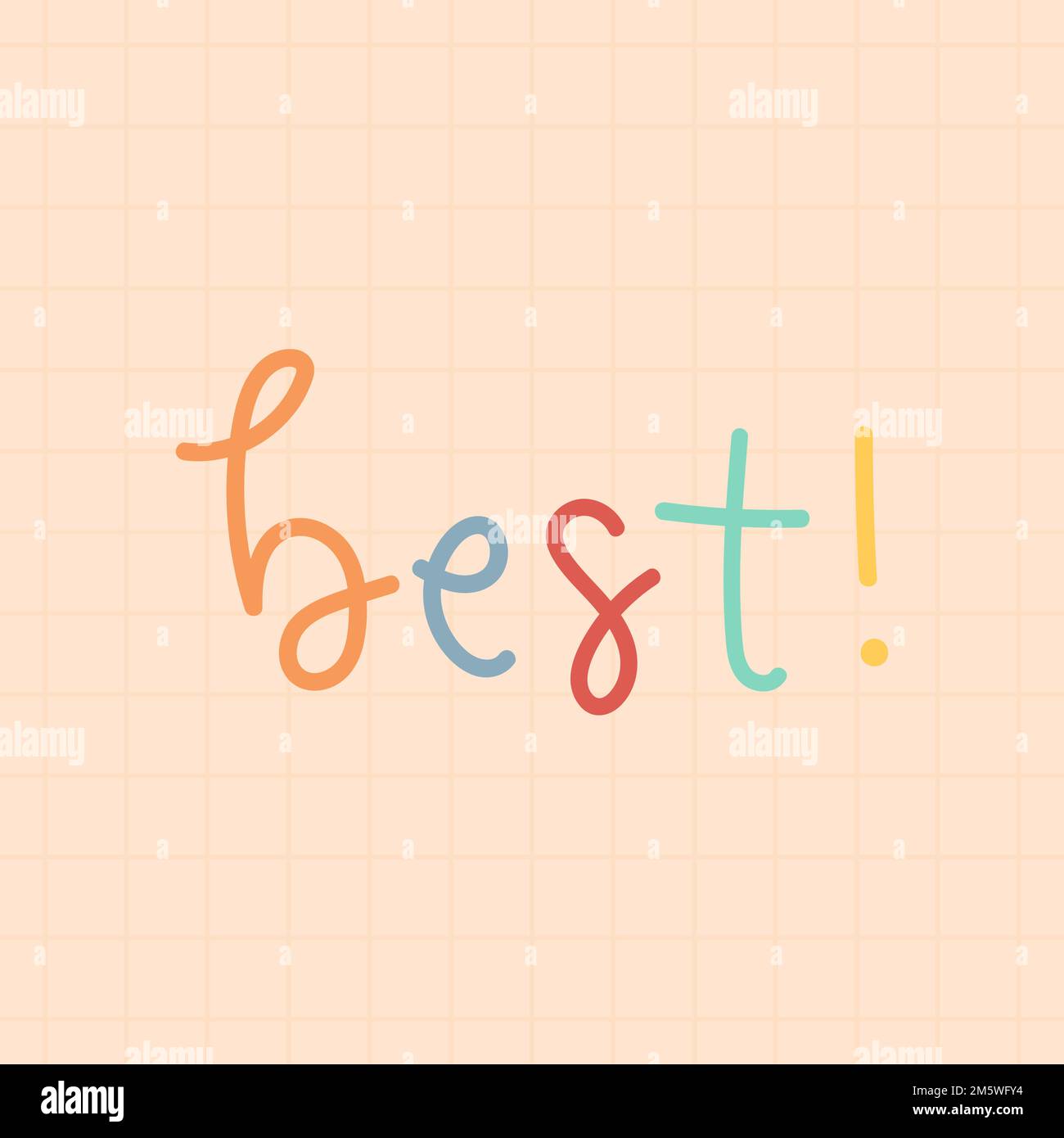 Best typography on a beige background vector Stock Vector Image & Art ...
