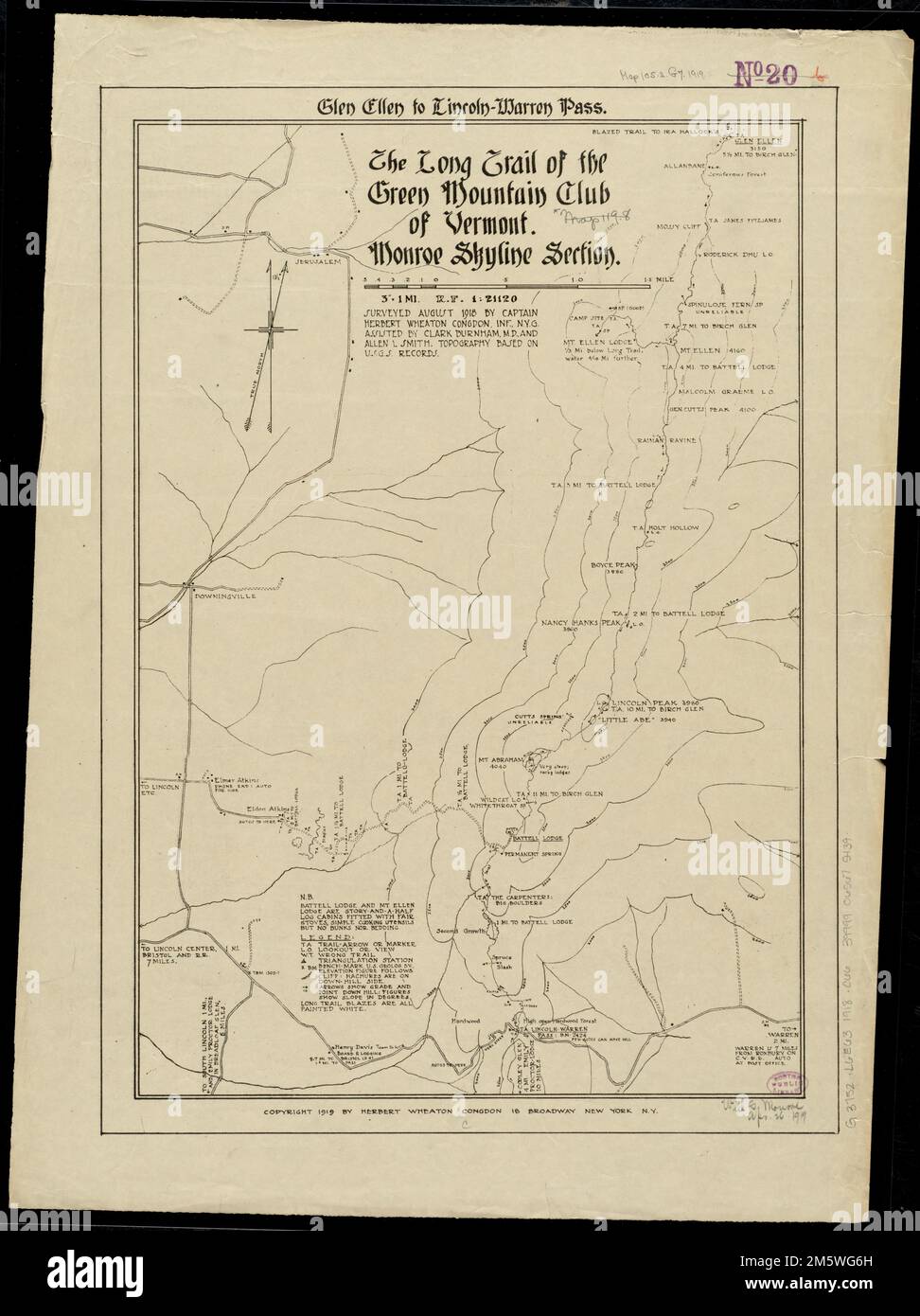 The Long Trail of the Green Mountain Club Monroe Skyline Section