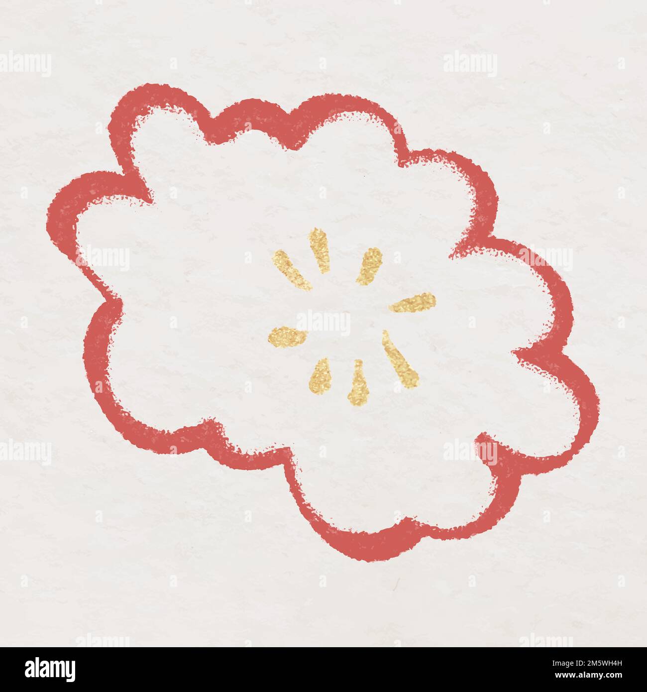 Chinese national flower plum blossom vector stock vector image art