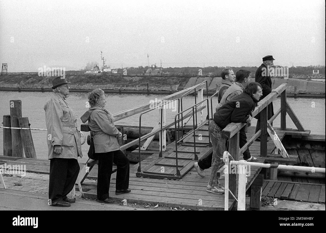GDR, Rostok, 17. 10. 1989, the Arkona in Warnemuende (former holiday