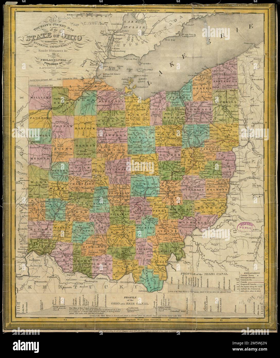 Erie canal map hires stock photography and images Alamy