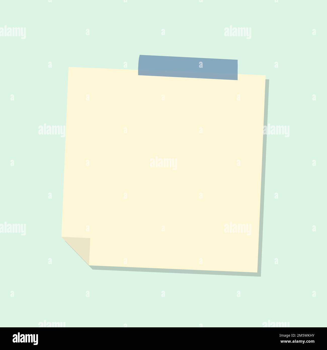 Yellow Journal Sticker Design Pastel yellow notepaper journal sticker vector Stock Vector Image & Art ...