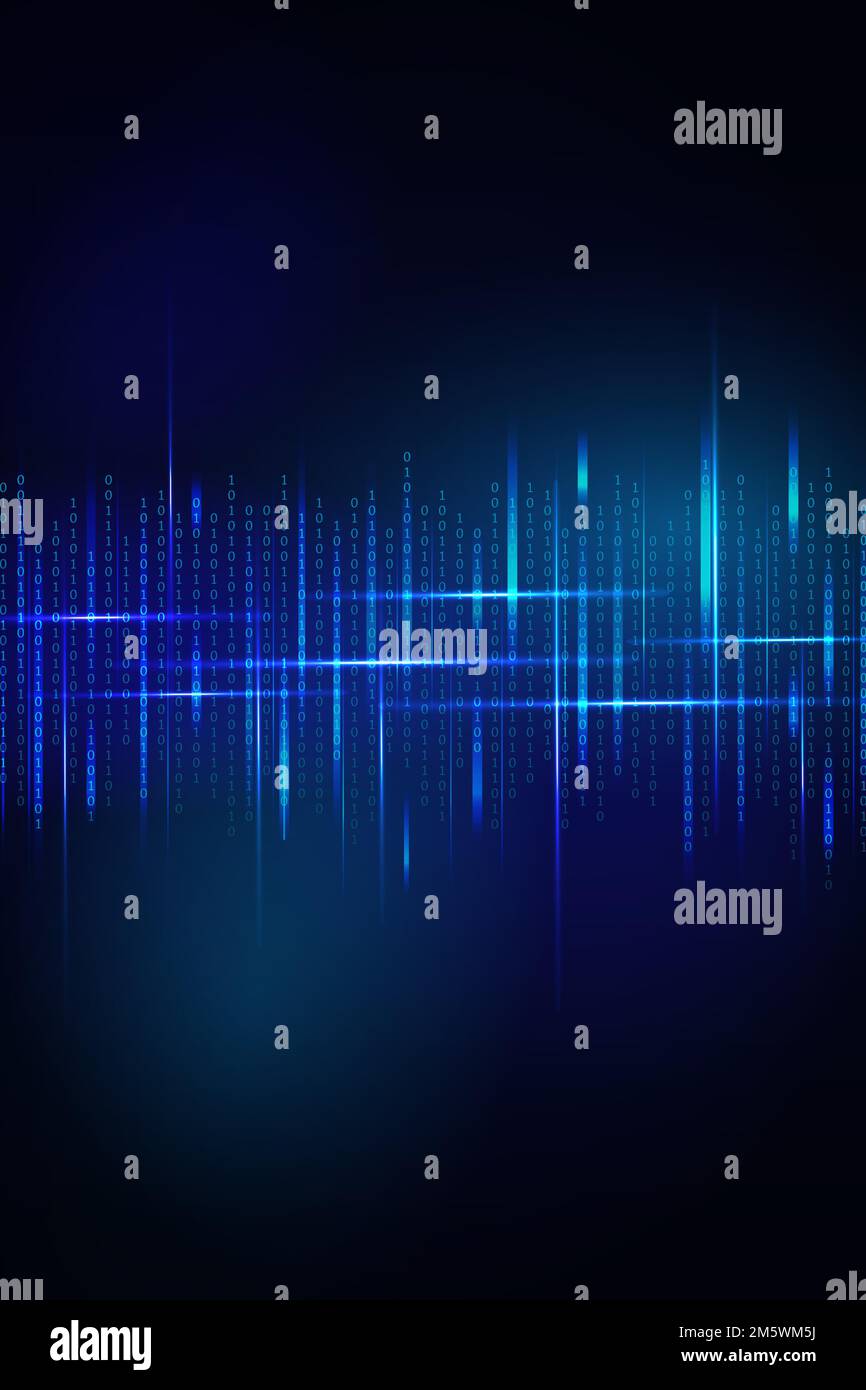 Stream of binary code design vector Stock Vector