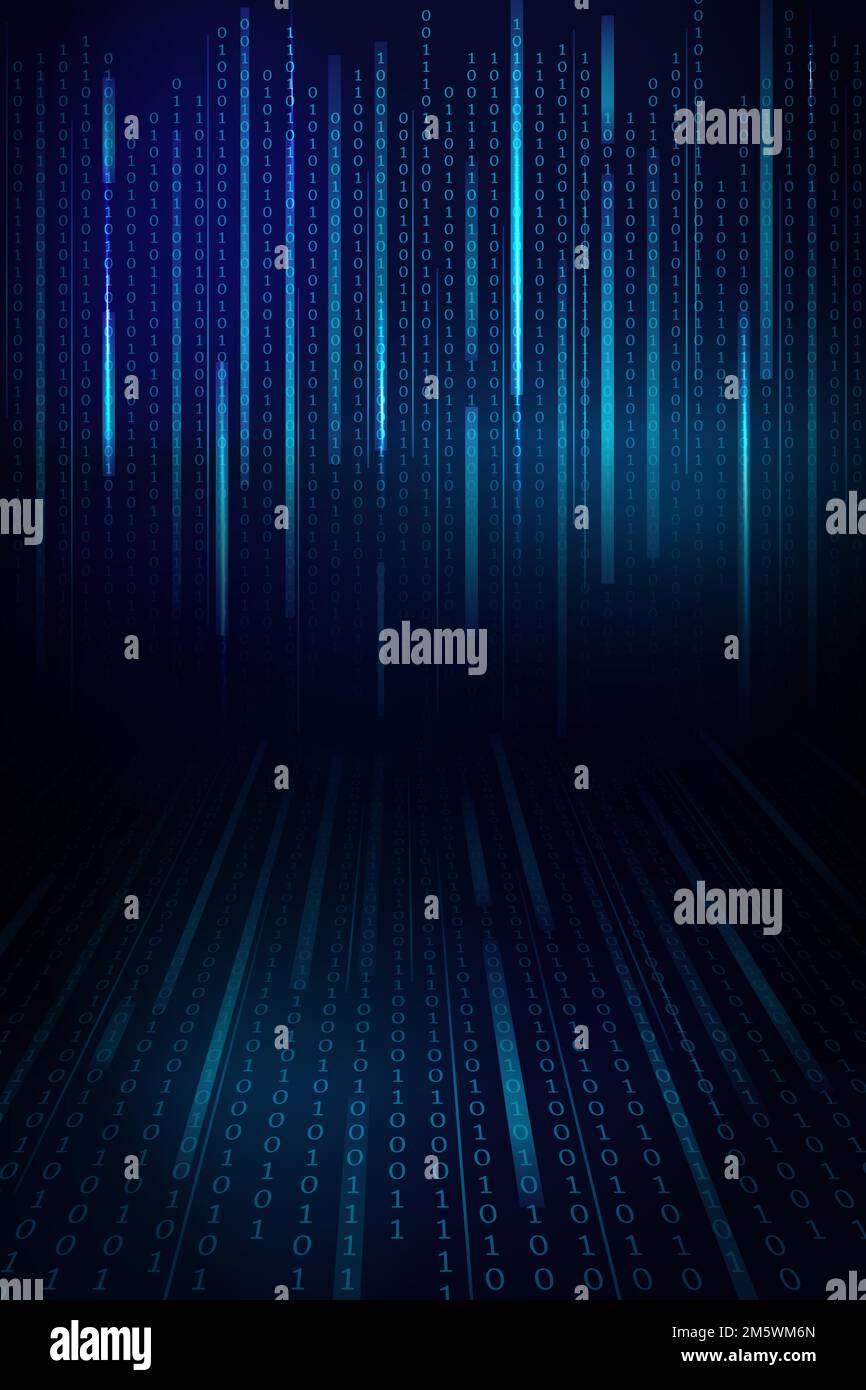 Stream of binary code design vector Stock Vector